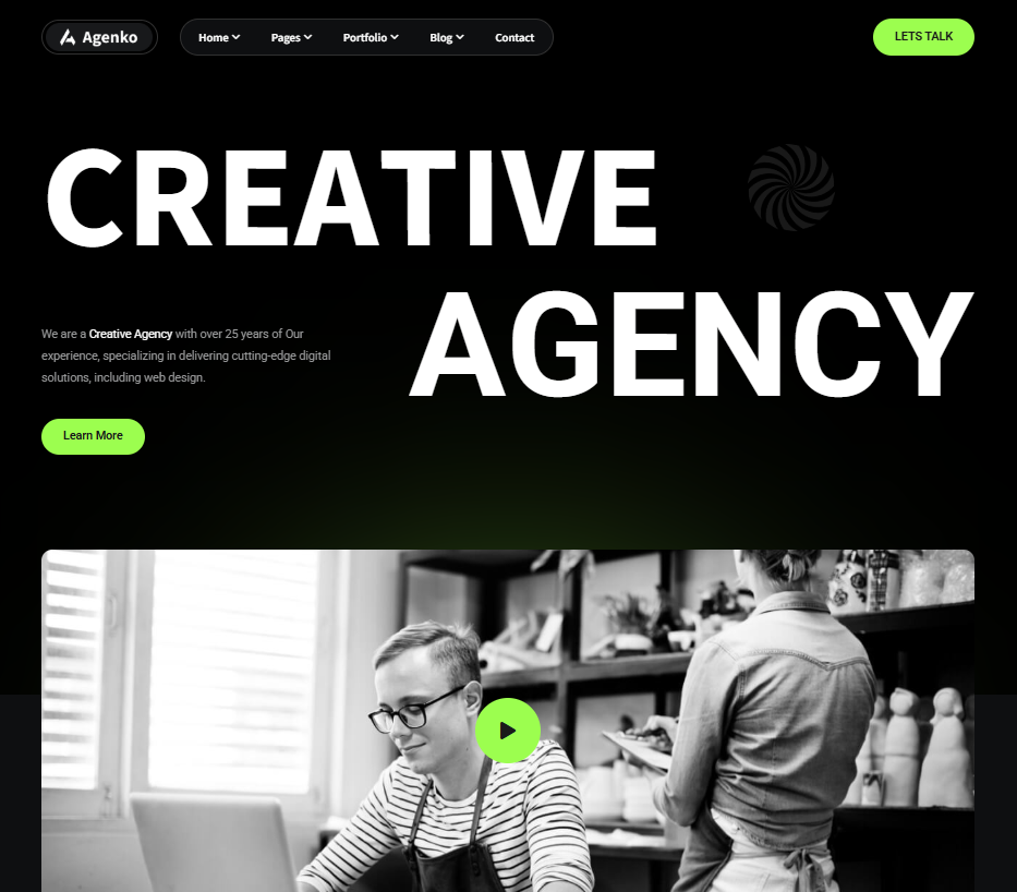 Agenko Template - Business und Finance Webdesign Vorlage