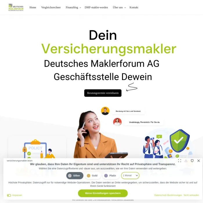 Screenshot versicherungsmakler.team